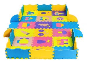 Wholesale Eco-Friendly 100% eva puzzle mats with fence soft baby play mat from china suppliers
