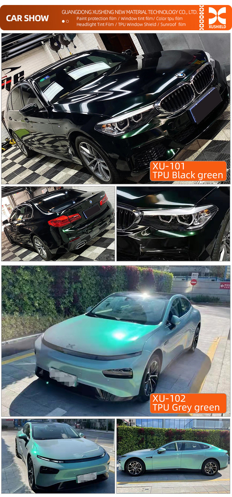 TPU Liquid silver ppf film 7.5Mil 6.5 Mil Anti Scratch Heat Repair Clear nano ceramic paint protection film TPH TPU ppf for car