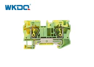 Wholesale JST 6-PE Universal Din Rail Power Distribution Block , Spring Loaded Wire Connector PE Ground from china suppliers