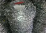 Hot Dipped Galvanized 15cm 50kg Barbed Wire Security Fence
