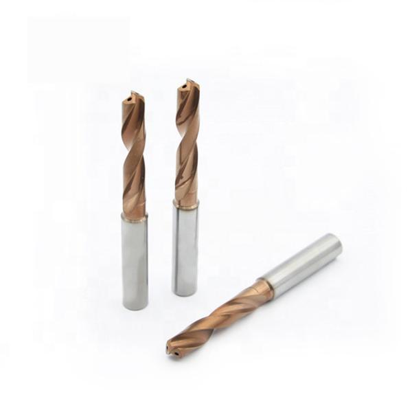 Steel Drills Solid Tungsten Carbide Drills 2 Flutes 6mm With Coolant