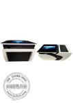 Adjustable angle LCD advertising display , office tea table desk kiosk