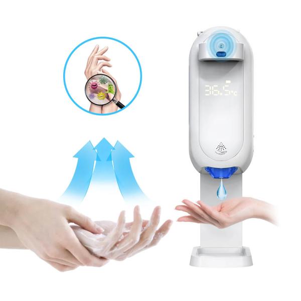 Digital Infrared 1100ml Touchless Soap Dispener White ABS Material