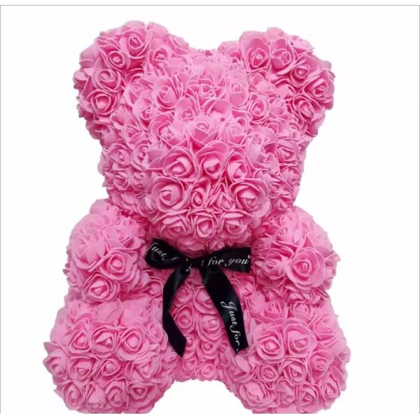 2020 New Models PE Flower Teddy Rose Bear Rose Flower bear gift
