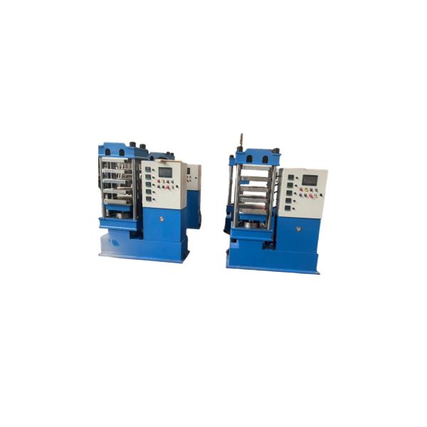 PLC Touch Screen Flat Vulcanizing Machine 80 Tons Clamping Force For NBR FKM Silicone Seals