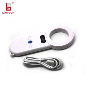 China 134.2khz FDX-B Handheld RFID Ear Tag Reader Microchip Scanner For Management on sale