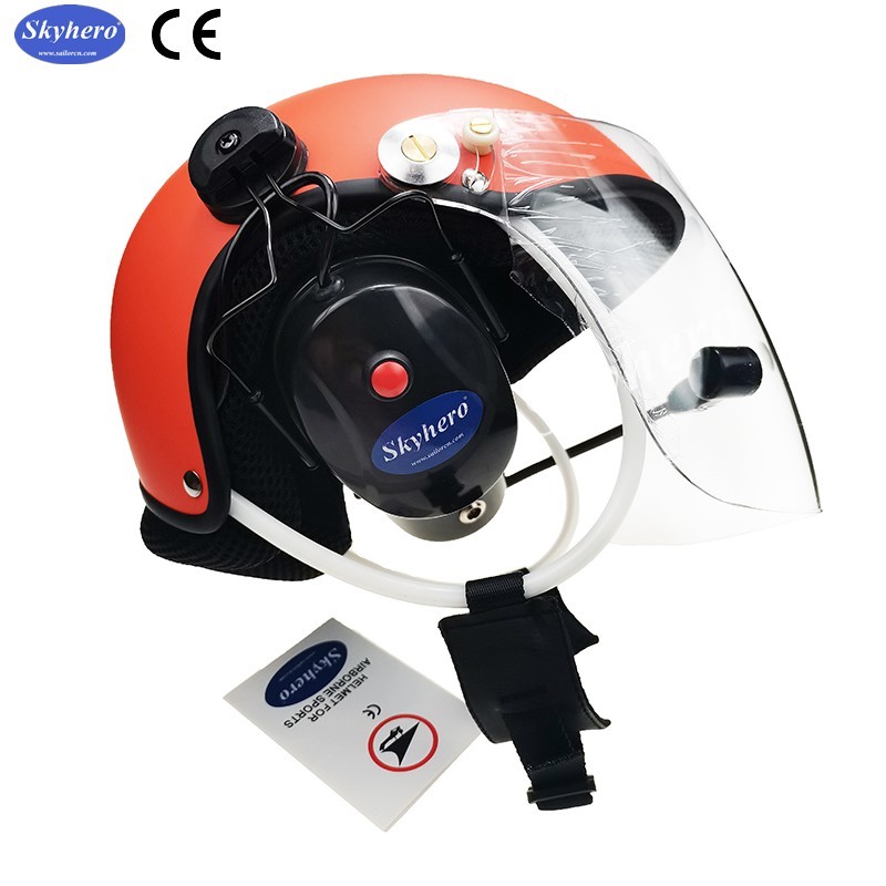 Noise cancel Powered paragliding helmet White PPG helmet EN966 Paramotor helmet