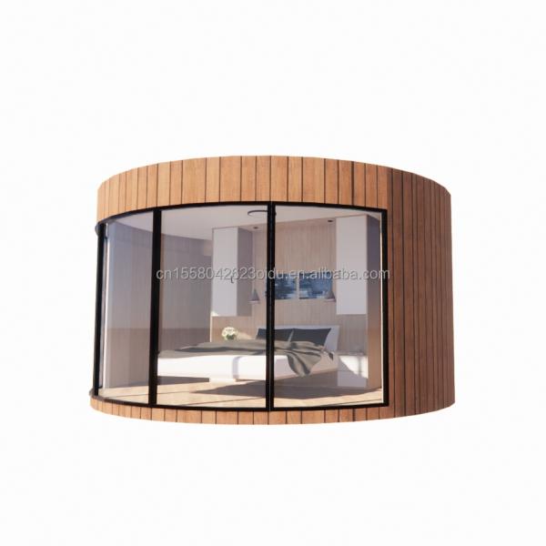 Modern Design Light Luxury Large Capacity Modular Round Tiny House Assembled with Light Steel and Sandwich Panel Material
