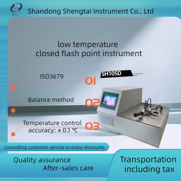 Quality ISO 1523 ISO 3679 Low Temperature Closed Cup Flash Point Tester of Gasoline balance method - 30 ℃ to+100 ℃. for sale