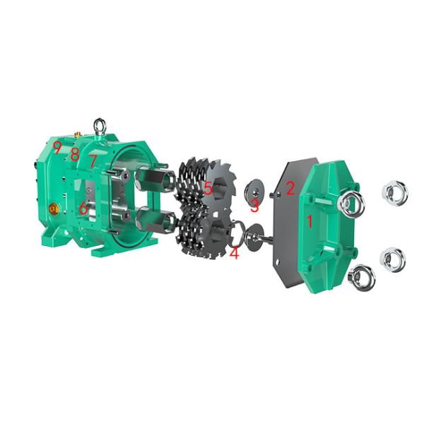 GG25 Grey Cast Iron Twin Shaft Grinder Multipurpose Anti Abrasion