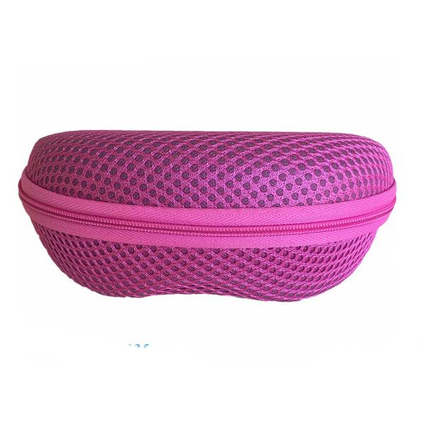 2025 fashion zipper sunglasses cover with mesh material and your own logo printed