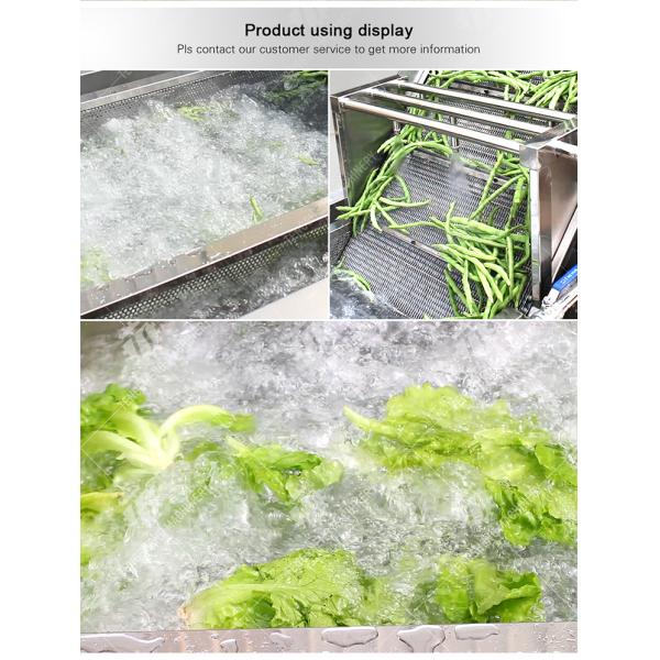2.6KW Multi-functional fruit and vegetable bubble cleaning machine vegetable food cleaning equipment