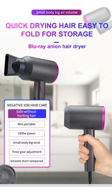 bldc Brushless Motor Hair Dryer Electric Foldable Professional light weight