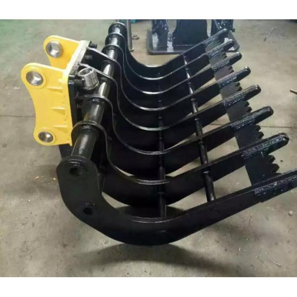 OEM Excavator Brush Rake Excavator Attachment For Land Clearing