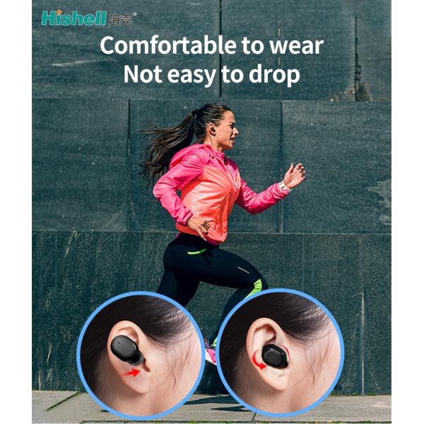 HiFi Wireless Invisible Bluetooth Earbuds 5.0 40mAh J4 Portable