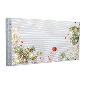 China P4 Adhesive Transparent LED Display Modern Advertising Solution For Shopping Mall on sale