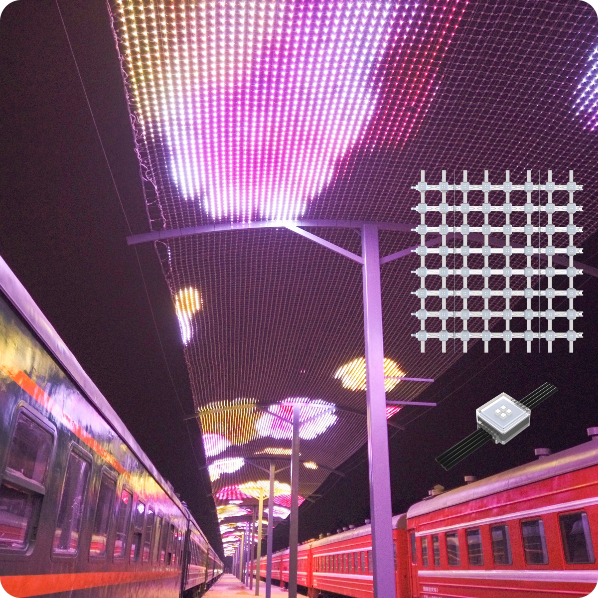 RGB LED Screen Panels With Video Picture Graphic Text Message Function