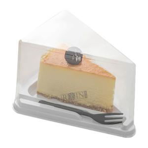 Wholesale Customizable Plastic Bakery Packaging Triangle Cake Box Transparent With Lid from china suppliers