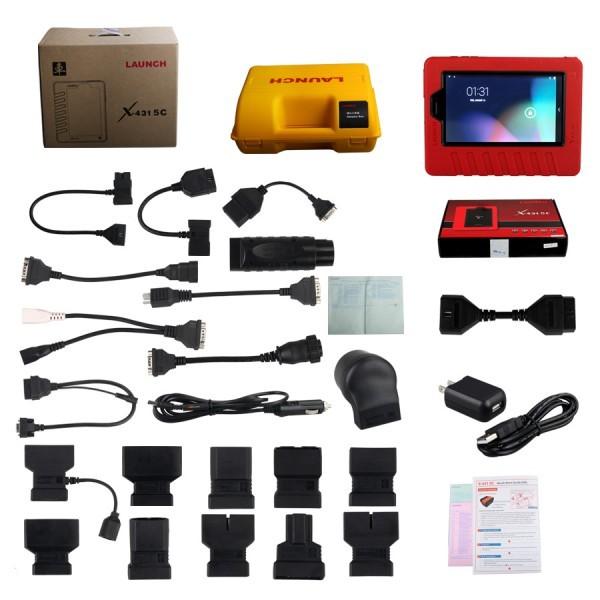 Quality Red Launch X431 Scanner Replacement Wifi Bluetooth Tablet Diagnostic Tool Full Set for sale