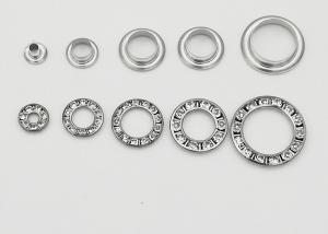 China Round Metal Eyelet Rings With Rhinestone , Copper Grommets Eyelets Elegant on sale