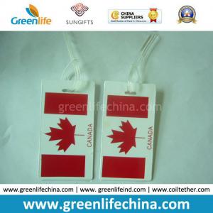 China Canada Asked Hot Selling Custom Logo PVC Hard Travel Tag on sale