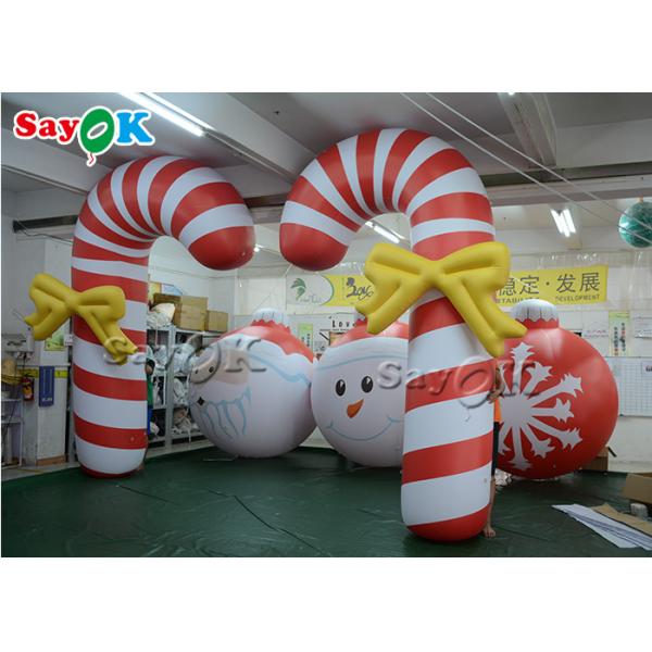 2.5m 8.25ft Inflatable Holiday Decorations Christmas Candy Cane