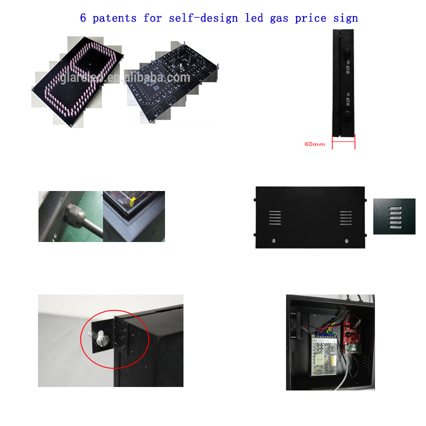 7 Segment Display Board Module Panel Numeric Board For Gas Stations Display Epistar Chip