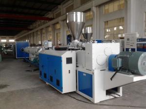 China Plastic PVC Pipe Production Line Machine Conical Twin Screw Extruder on sale