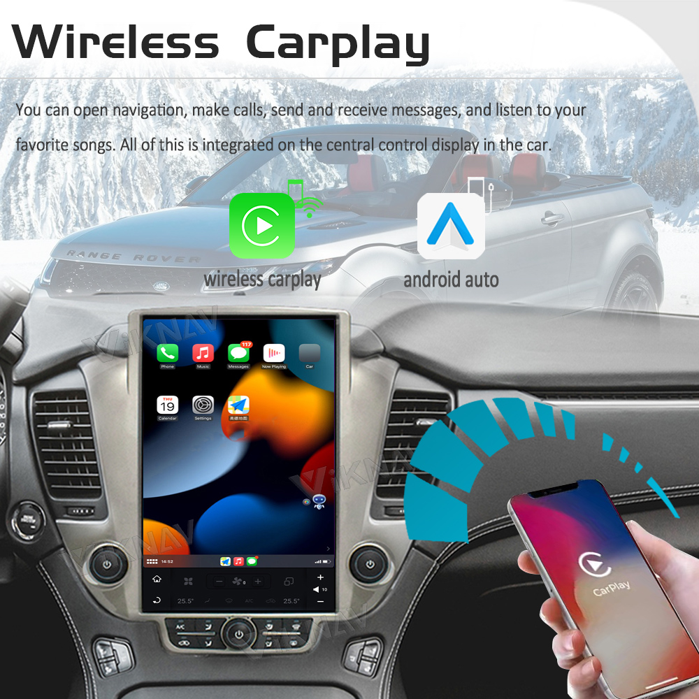 14.4 inch Android 11 Car Radio For 2014-2020 Chevroler Suburban Tahoe GMC Yukon Carplay GPS Navigation Multimedia Player