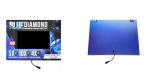 Counter top video display with 10 inch screen, custom print LCD video poster