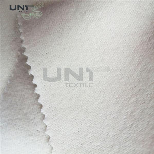 Wool Necktie Interlining Plain Weave / Polyester Tie Interlining Good Elasticity