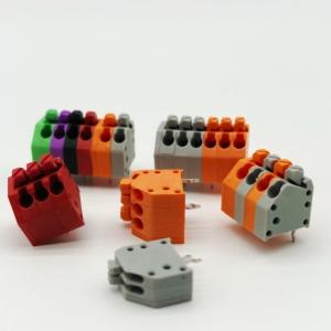 China 2.5mm 3.5mm Screwless Terminal Block Connector PCB Spring Terminal Blocks on sale