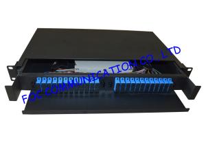 Wholesale 19&quot; Shelf SC 24 port black box fiber optic patch panel for Fiber network installation from china suppliers