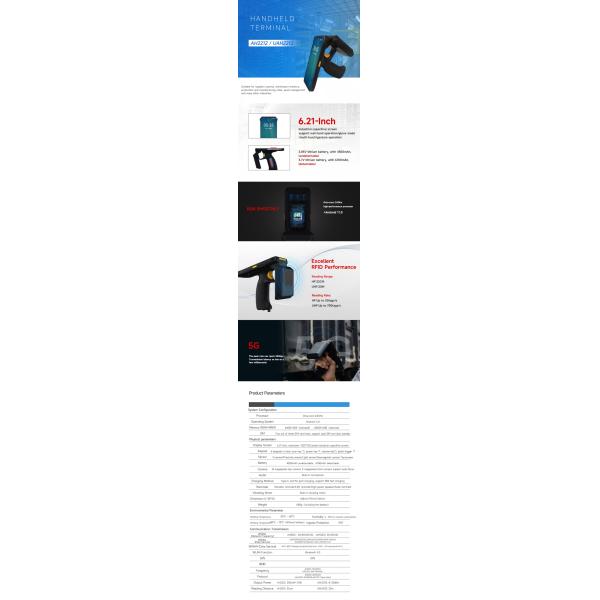 RFID Portable UHF Handheld Scanner UHF RFID Electronic Tag Reader