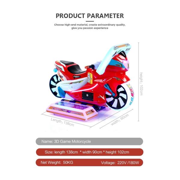 Coin Operated Kids Game Machine Kiddie Rides Racing Car Motorcycles 12 Months Warranty