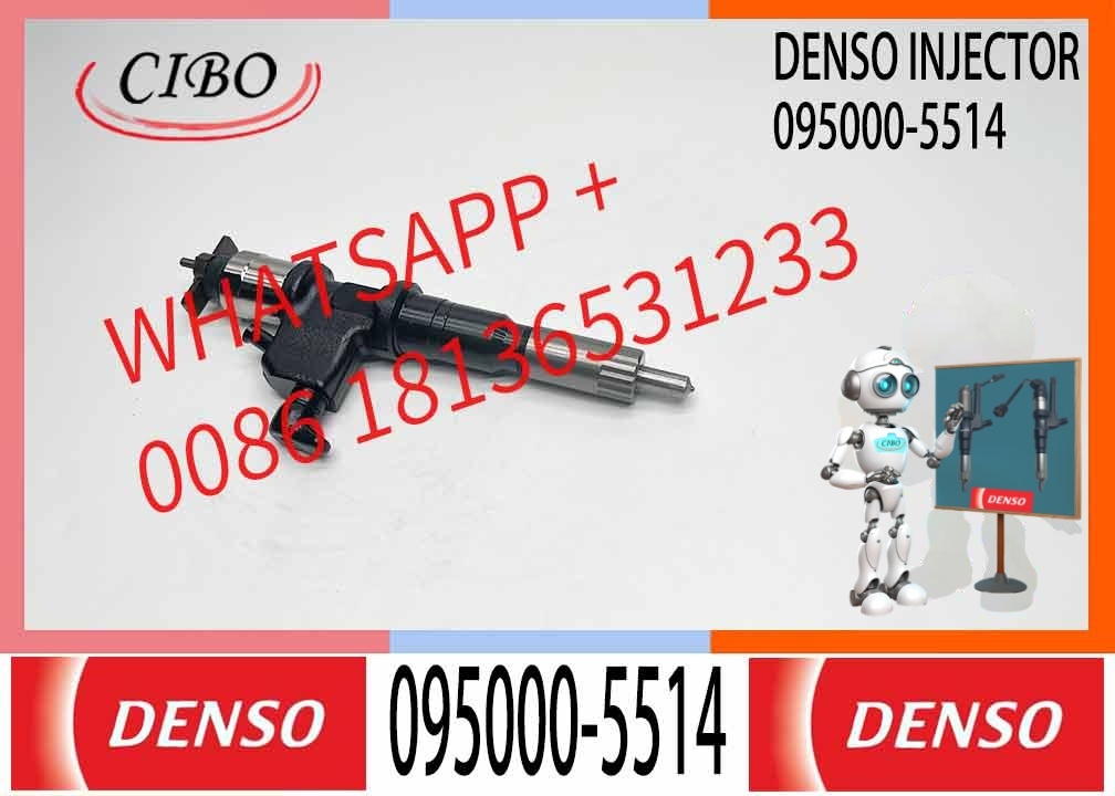095000-5510 095000-5514 0950005514 Fuel Injector for Hi-tachi ZX450 Excavator I-s-uzu 6UZ1 6WF1 6WG1 Engine