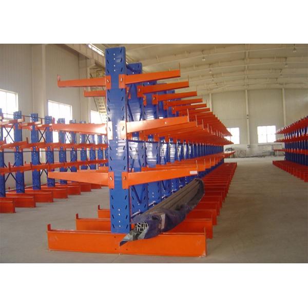 Single Side Long Span Shelving Steel Cantilever Rack Max Load 1500kgs Per Arm