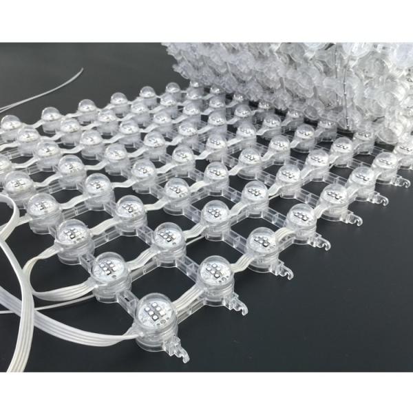 Quality IP65 Flexible LED Glass Screen Pixel Mesh DMX Controller P75 High Brightness for sale