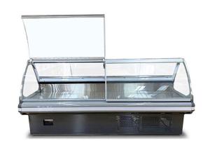 China Supermarket Countertop Refrigerated Deli Food Display Case Chiller on sale