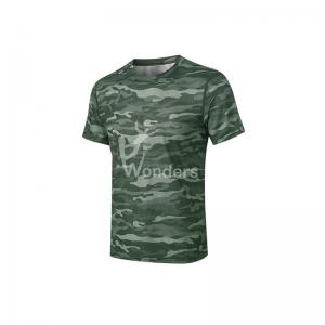 Men's Causal Running Outdoor Breathable Sports T Shirts Camouflage Printing