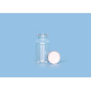 China Borosilicate Aluminum Cap Amber Silkscreen Injection Glass Vials on sale