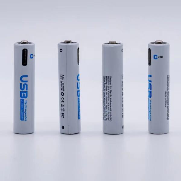 1.5V/500mAh Type C Charging Li ion Battery 9g with 95% Conversion Rate