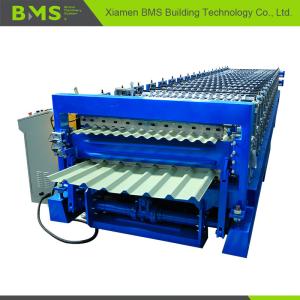 Wholesale Dual Layer Roofing Sheet Roll Forming Machine More Convenient ISO9001/CE from china suppliers