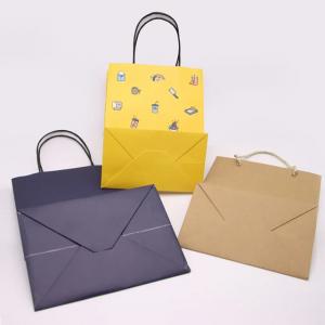 Wholesale Kraft Paper Packaging Bag Gift Crafts Shopping Biodegradable Bag With Twisted Handle from china suppliers