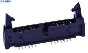 China 2 * 20 Pin PCB Wire To Board Connectors With Latch 1.27 Mm Ejector Header on sale