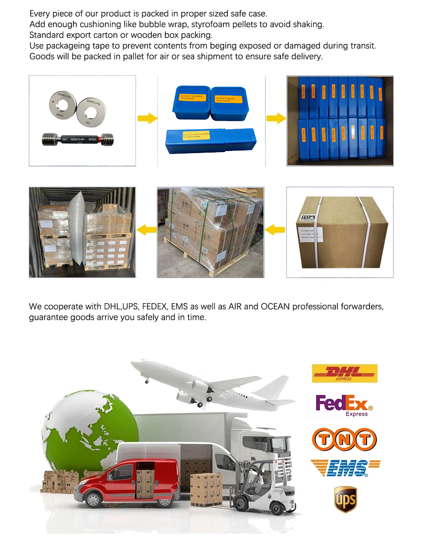 Precision Measurement Tool ø25 H9 Plain GO and NO GO Plug Gauges for Checking the Size