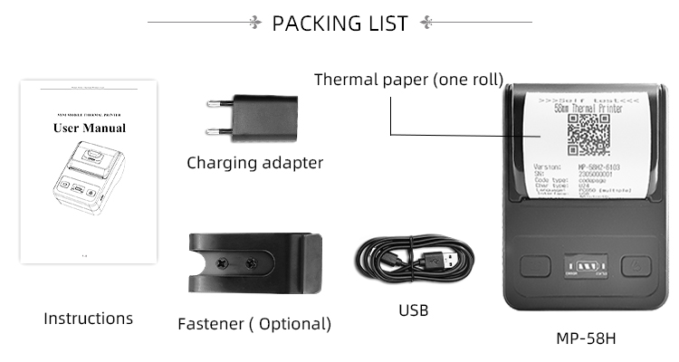 Thermal Printing Data Terminal with 58mm Portable Printer and High Resolution Output
