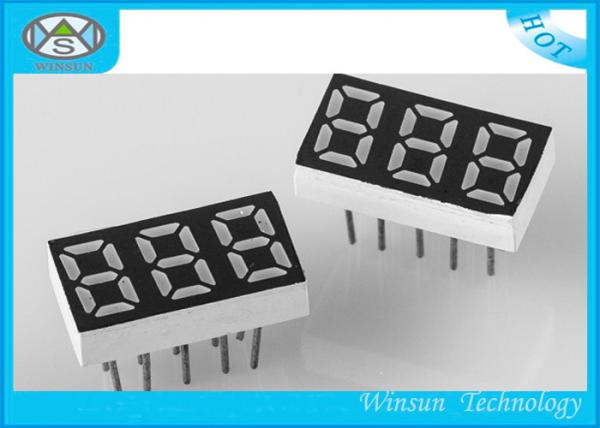 Quality Stable Performance 7 Segment Display 3 Digit , Seven Segment Led Display 0.36 Inch Height for sale