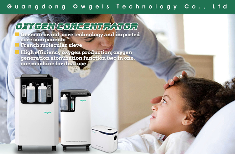 96% 1L Home Use Portable Oxygen Concentrator Machine With Atomization Function