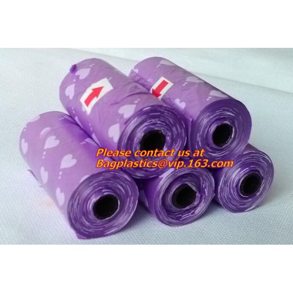 Promotional Custom Logo Pet Waste Bag With Holder, Eco-friendly Plastic Dog Pet Waste Bags With Dispenser, BAGEASE, PAC